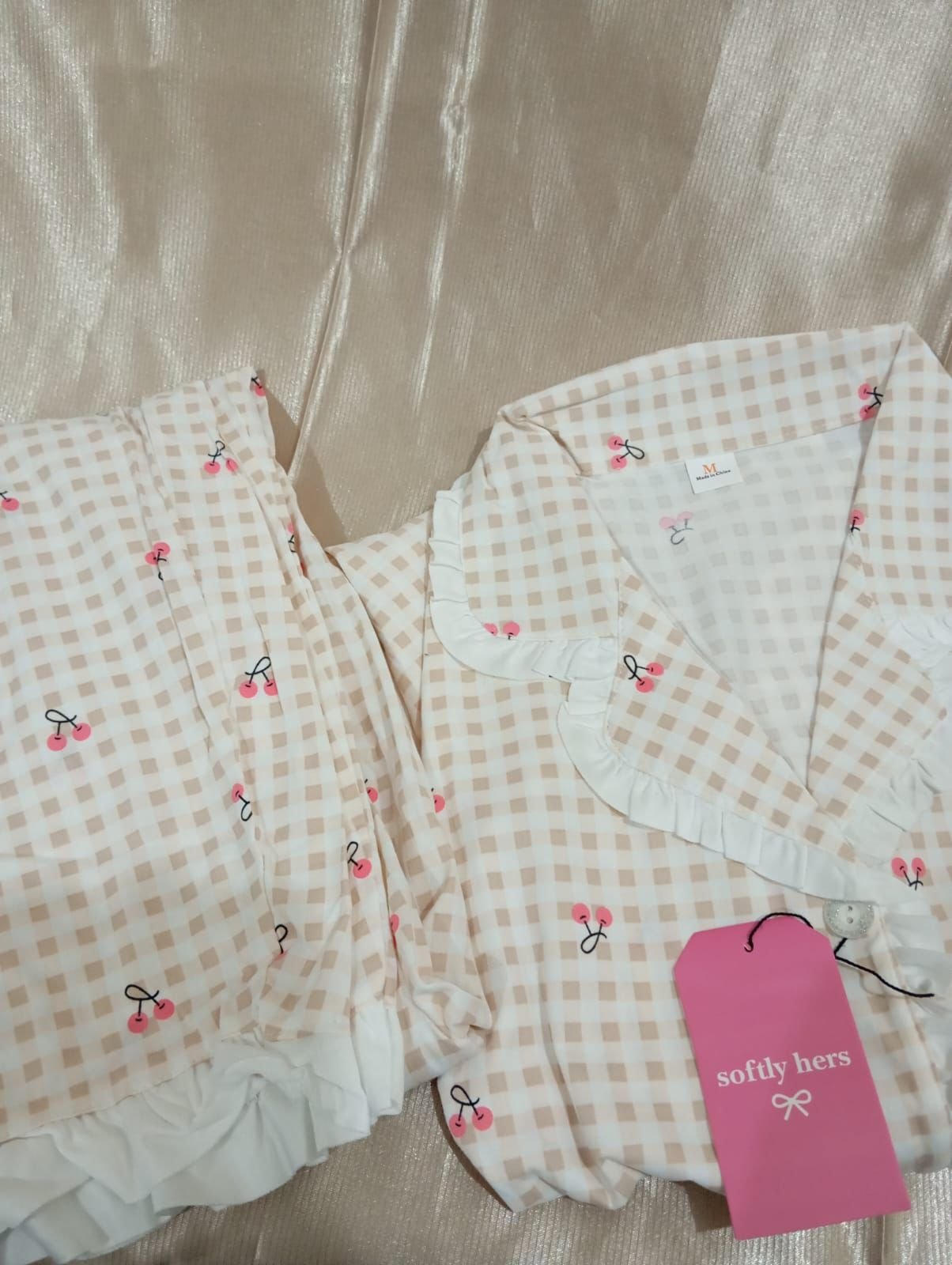 Beige Gingham